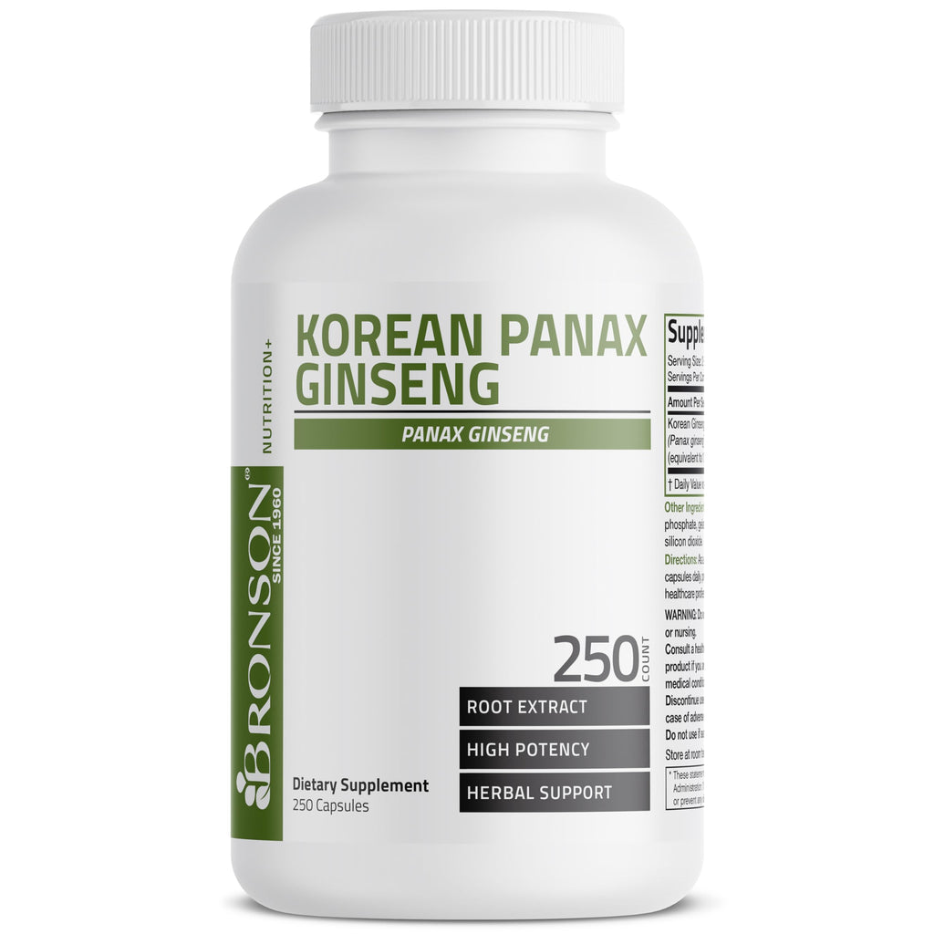 BRONSON Flavored Capsule adult Korean Panax Ginseng Supports Energy