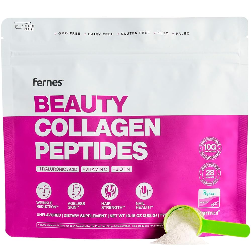 Fernes Advanced Collagen Peptides Powder for Women - 9.88 oz