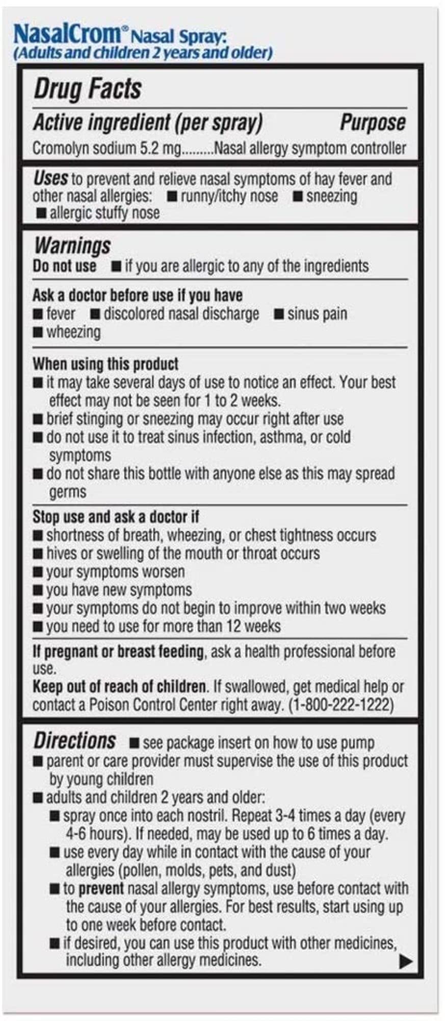 NasalCrom Nasal Spray for Allergy Relief - image 2