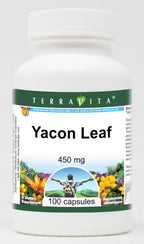 Terravita Yacon Leaf 450 mg - 300 Capsules (3 Pack)