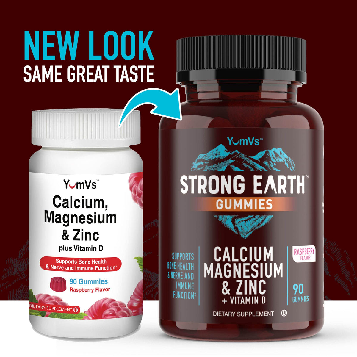 YUM-V'S Calcium, Magnesium, Zinc & Vitamin D Gummies by YumVs