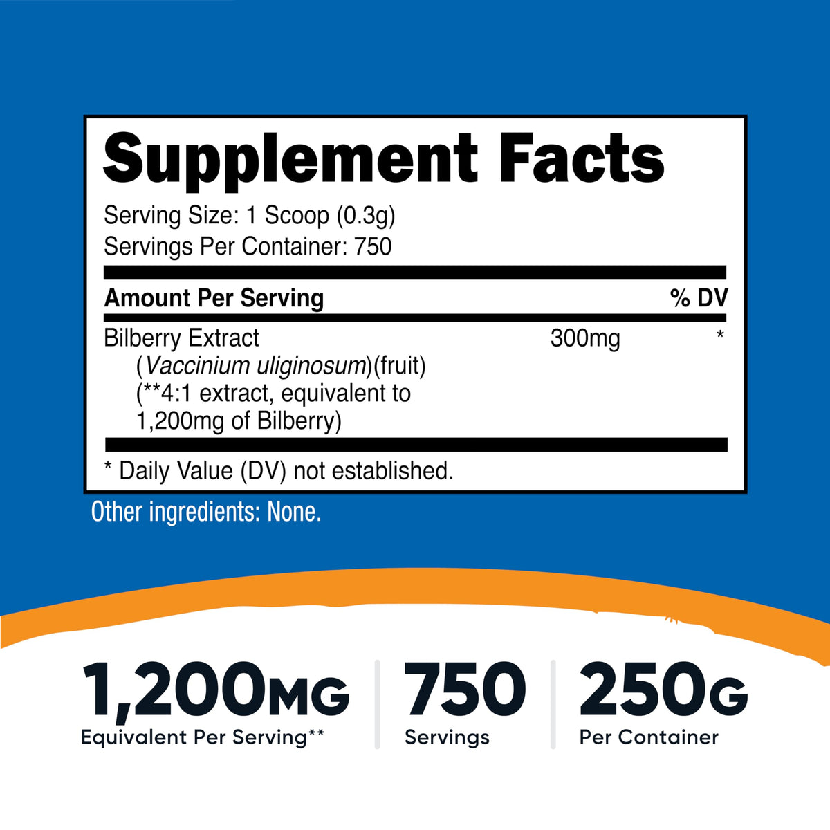 Nutricost Bilberry Powder 4:1 Extract - 250 Grams - image 2
