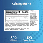 Jarrow Formulas Ashwagandha 300 mg - 120 Vegetarian Capsules - image 6