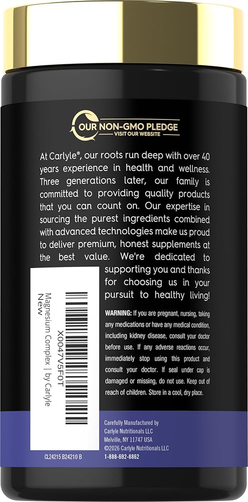 Magfusion-10 Magnesium Complex Supplement 745mg - 120 Capsules - image 3