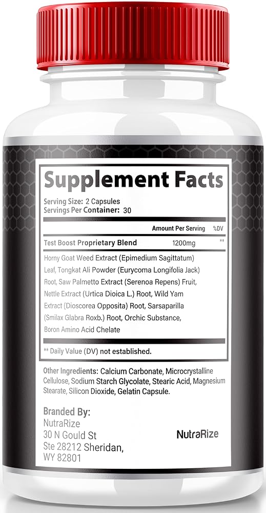 NutraRize Virilwood Capsules for Men 1200 mg - 60 Capsules - image 2