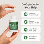 OxyNaturals MemNivia Brain Supplement - Clinically Tested for Memory