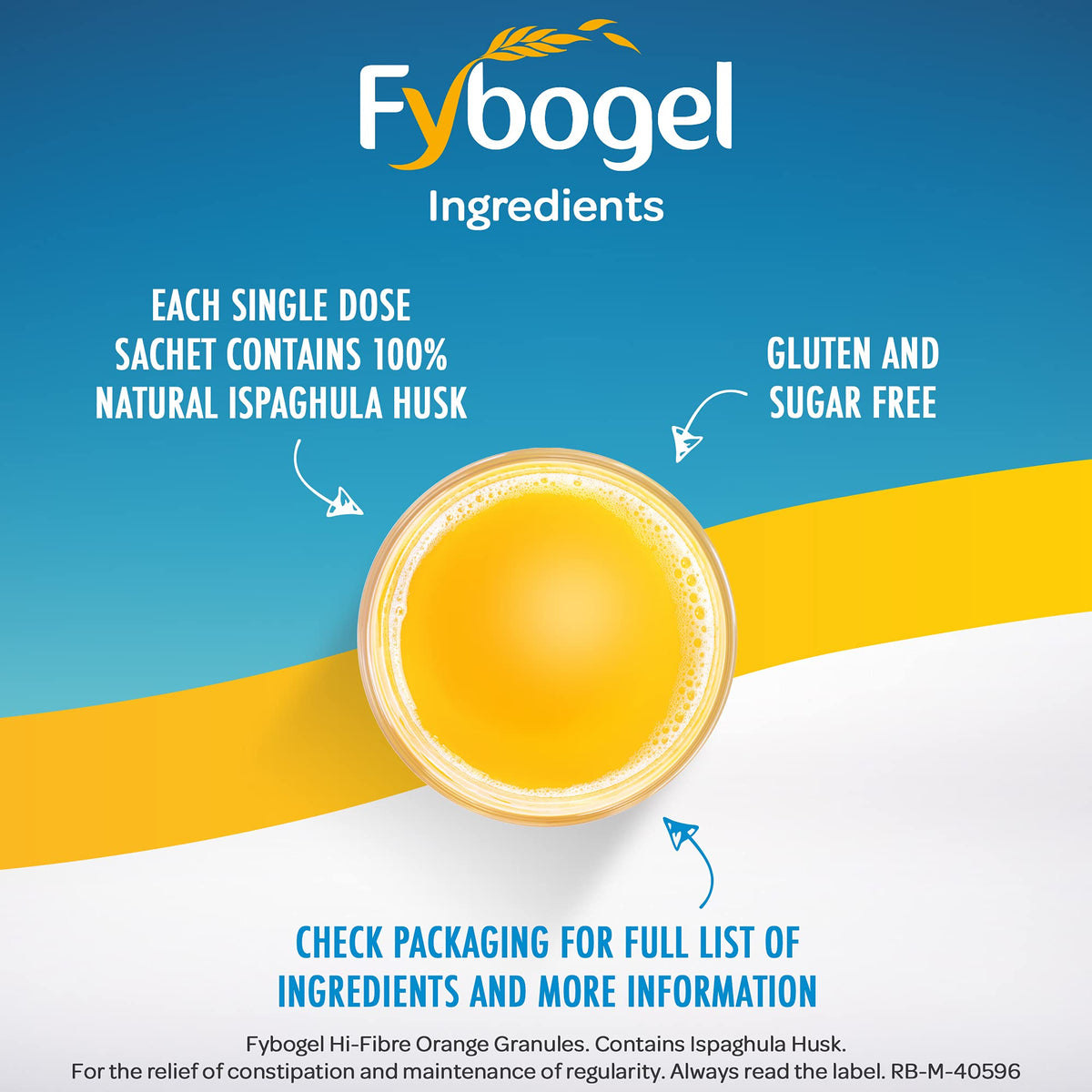 Fybogel Hi Fibre Orange Flavour Sachets - 30 Count - image 3