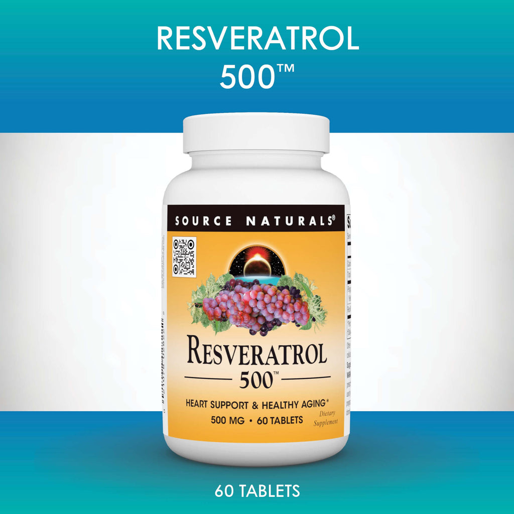 Source Naturals Resveratrol 500 mg - 120 Tablets - image 5