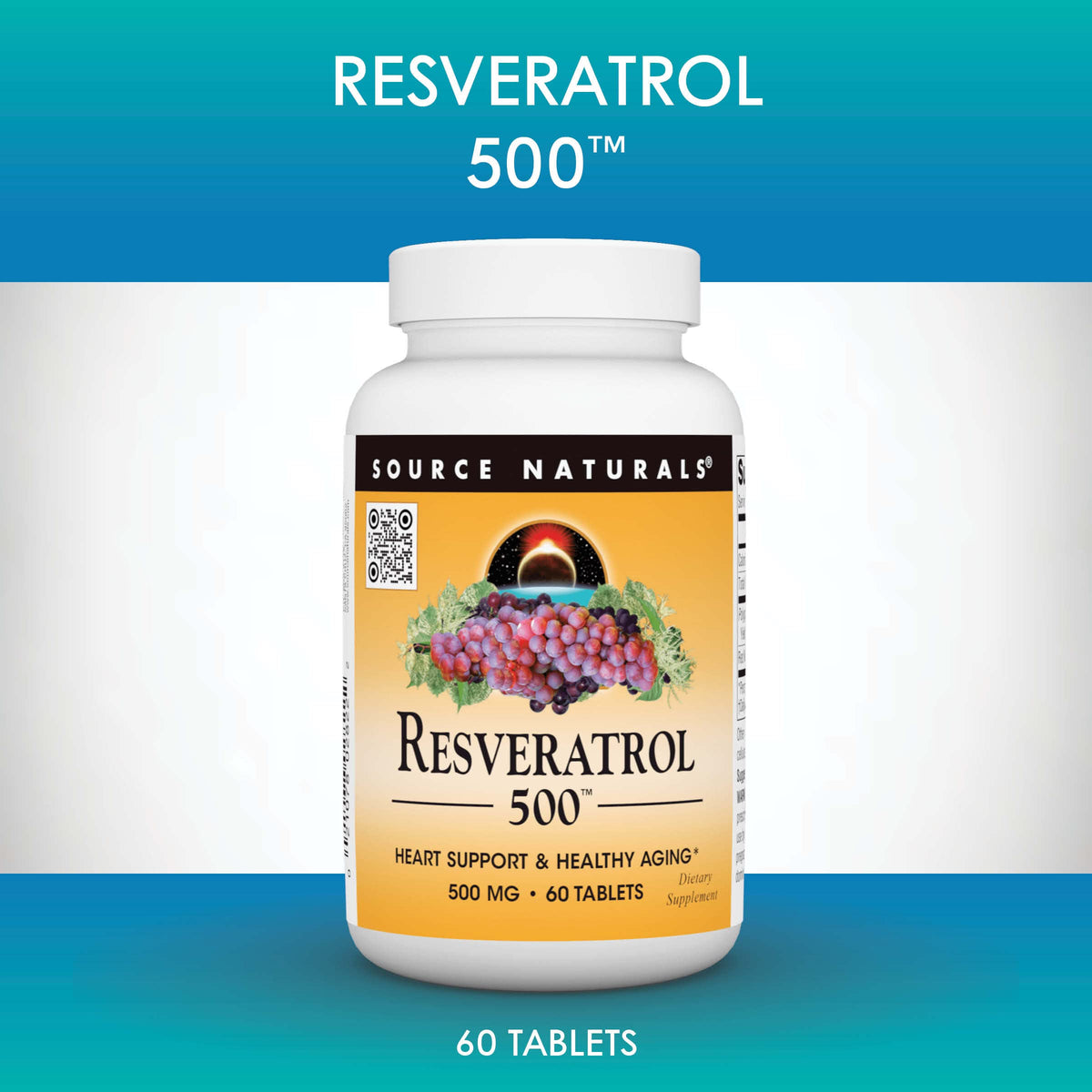 Source Naturals Resveratrol 500 mg - 120 Tablets - image 5