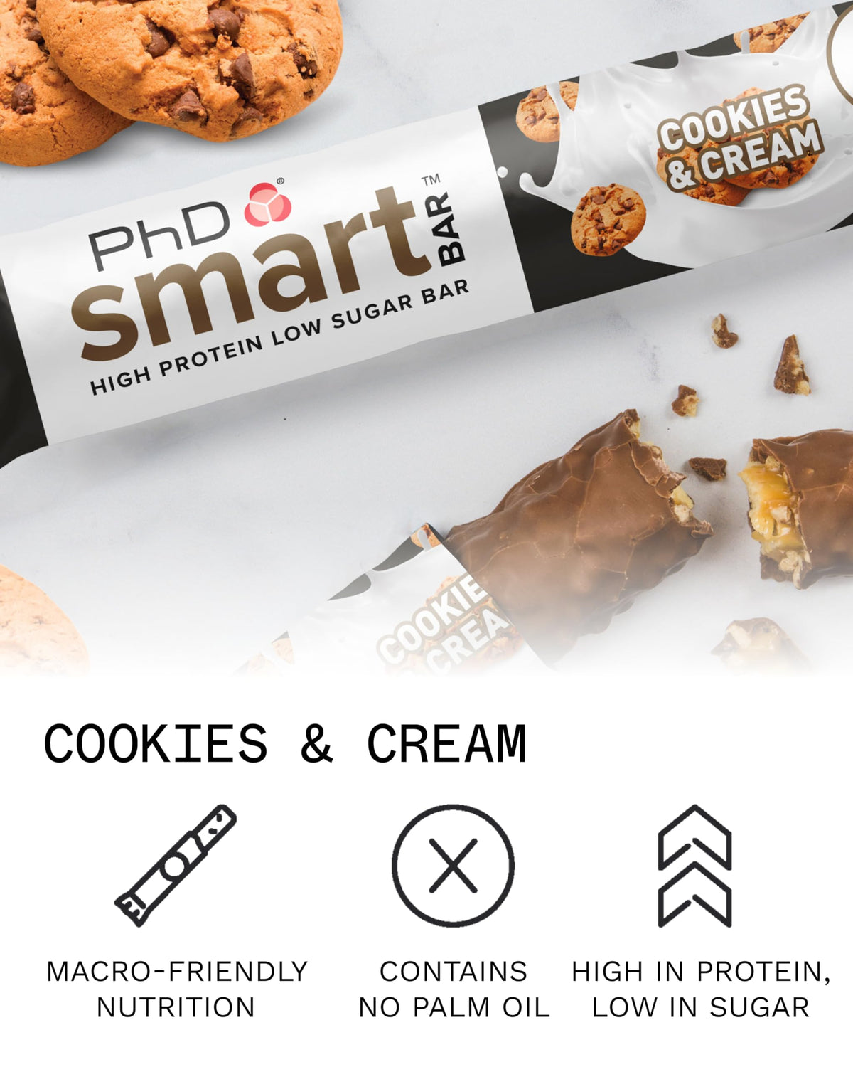 PhD Nutrition Smart Bar High Protein Cookies - 12 Count - image 2