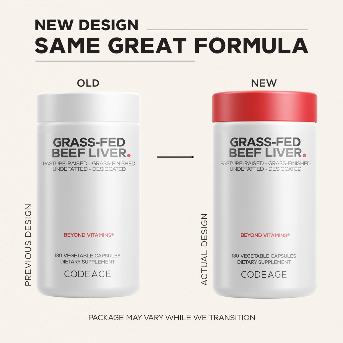 Codeage Grass-Fed Beef Liver Supplement - 180 Capsules - image 3
