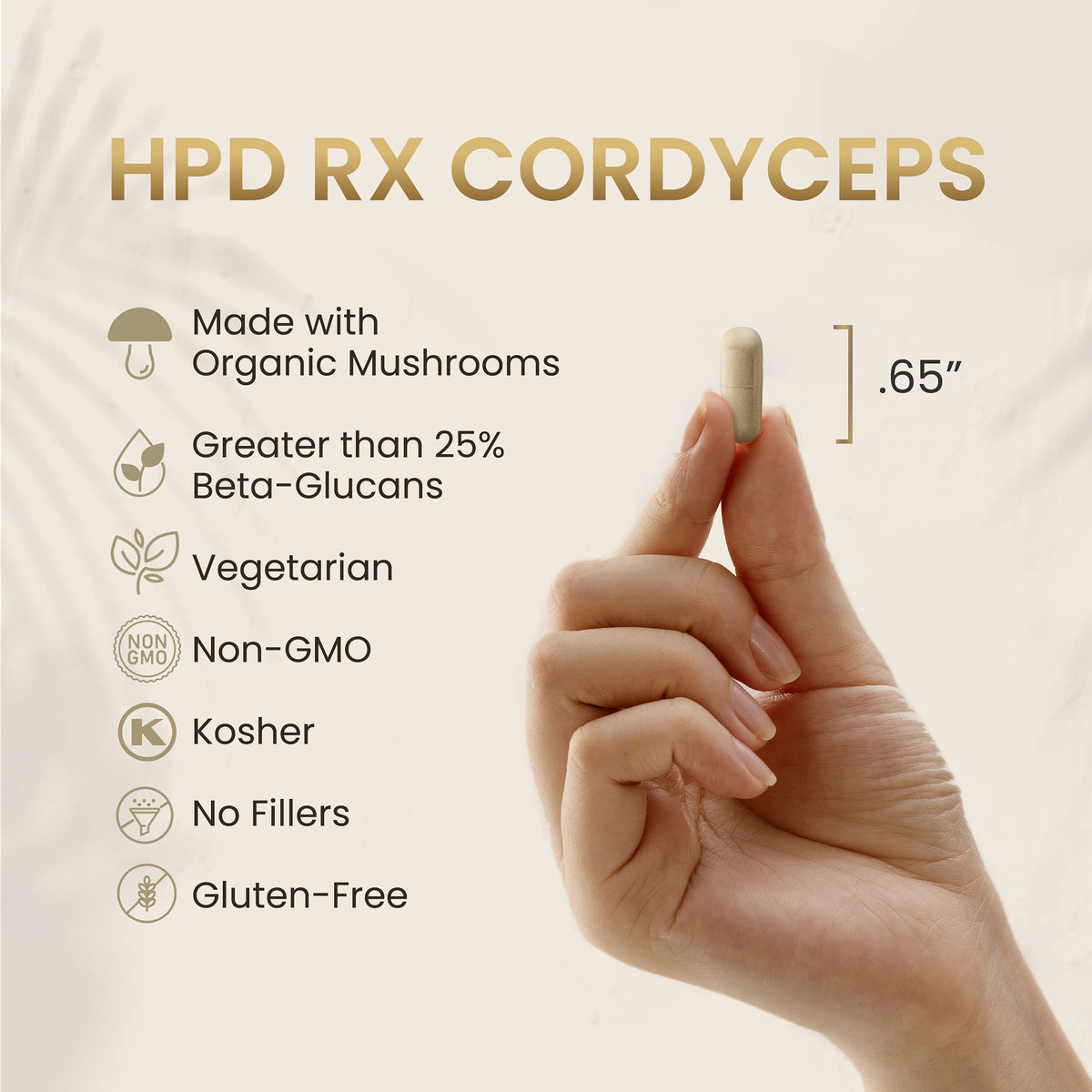 HPD Rx Organic Cordyceps Mushroom Extract