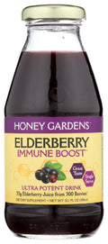 Honey Gardens Elderberry Immune Boost Drink, Vegan - Pack of 4