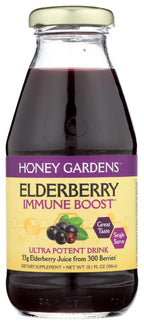 Honey Gardens Elderberry Immune Boost Drink, Vegan - Pack of 4