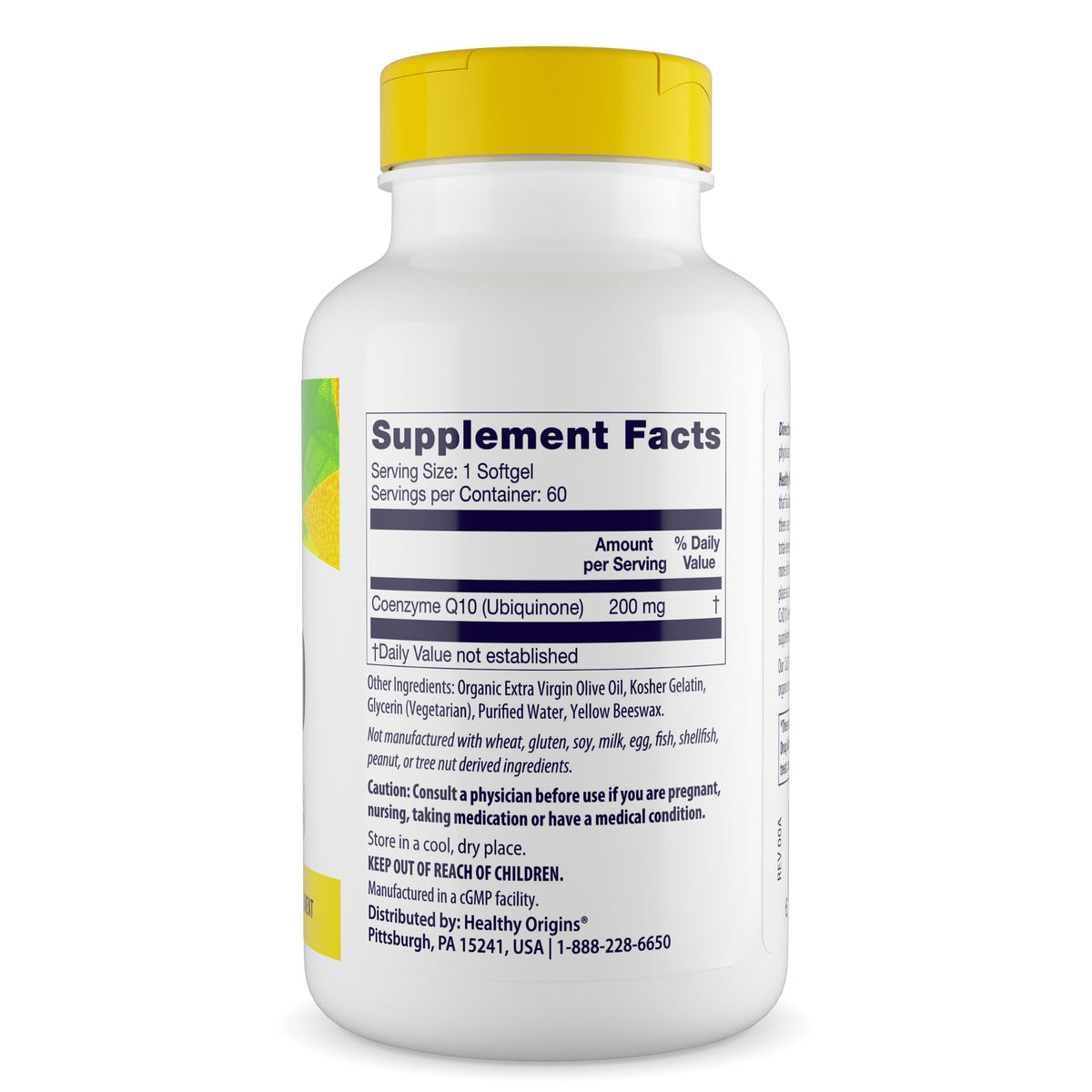 Healthy Origins CoQ10 200 mg Softgels - 60 Count - image 3