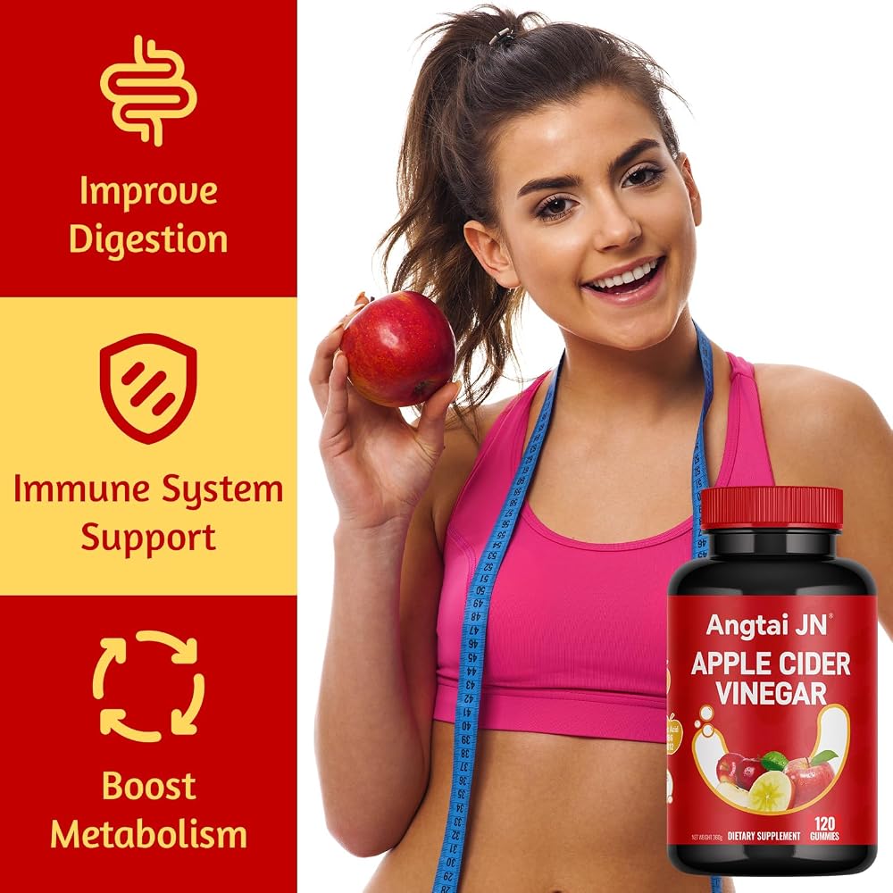 Angtai JN Apple Cider Vinegar Gummies 1000mg - 120 Count - image 5