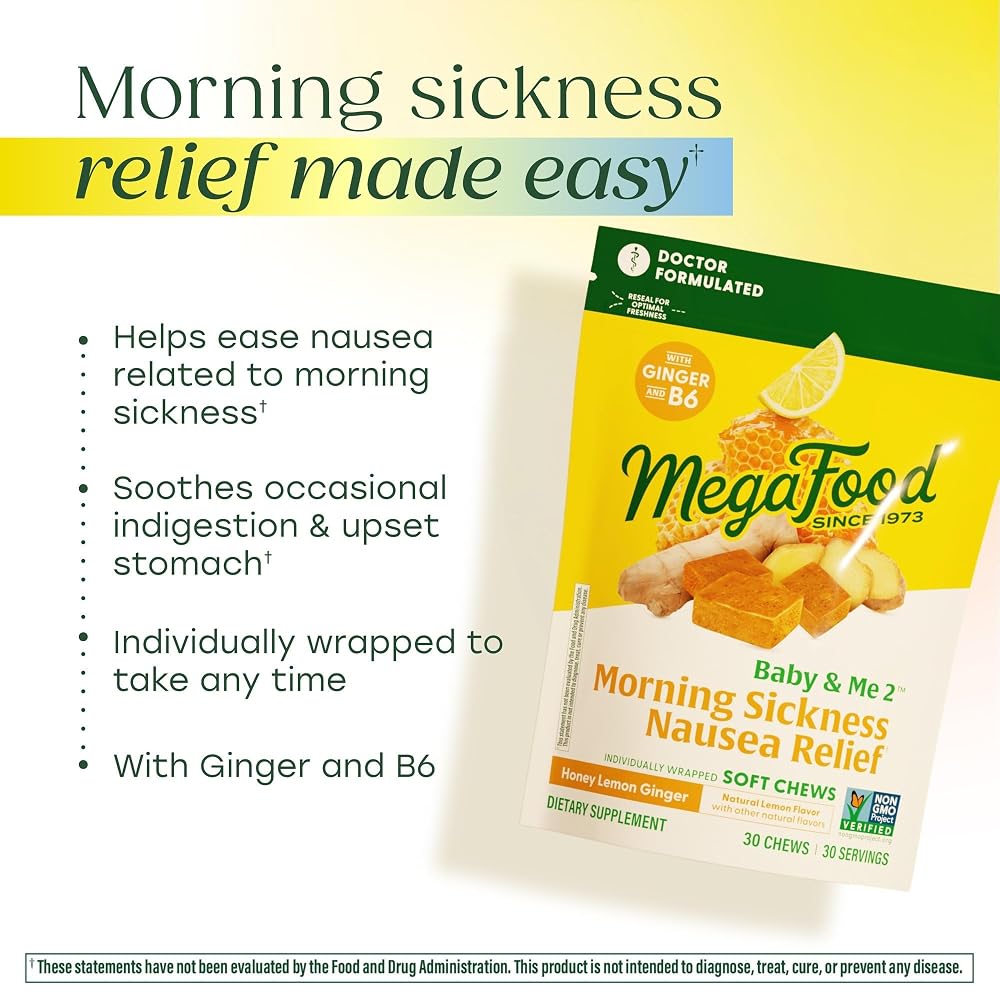 MegaFood Baby & Me Prenatal Honey Lemon Ginger - 30 Soft Chews - image 3