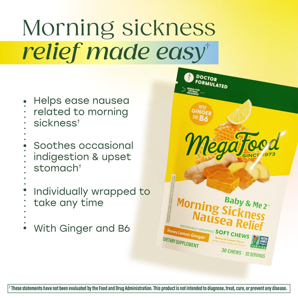 MegaFood Baby & Me Prenatal Honey Lemon Ginger - 30 Soft Chews - image 3