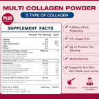DRFOSTER Multi Collagen Peptides Powder with Probiotics - 35 Servings - image 2