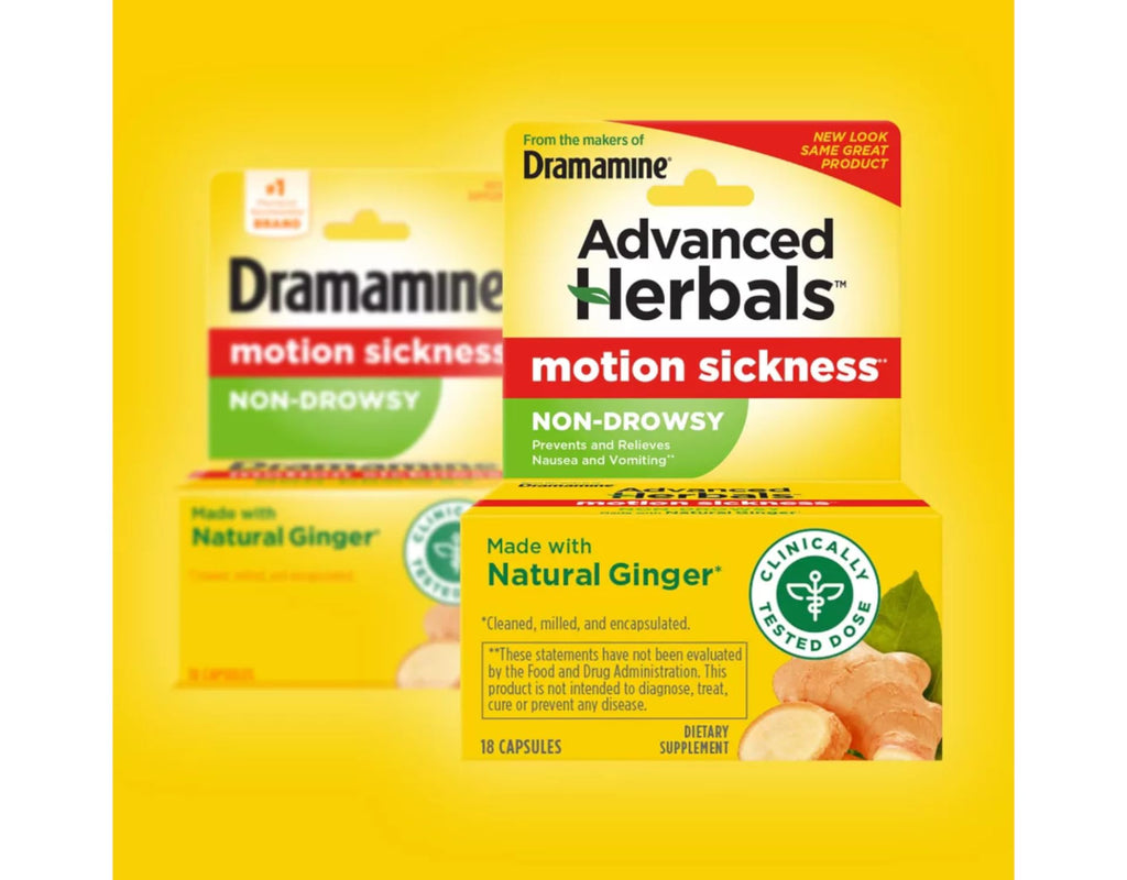Dramamine Advanced Herbals Non-Drowsy Motion Sickness - 72 Capsules - image 4
