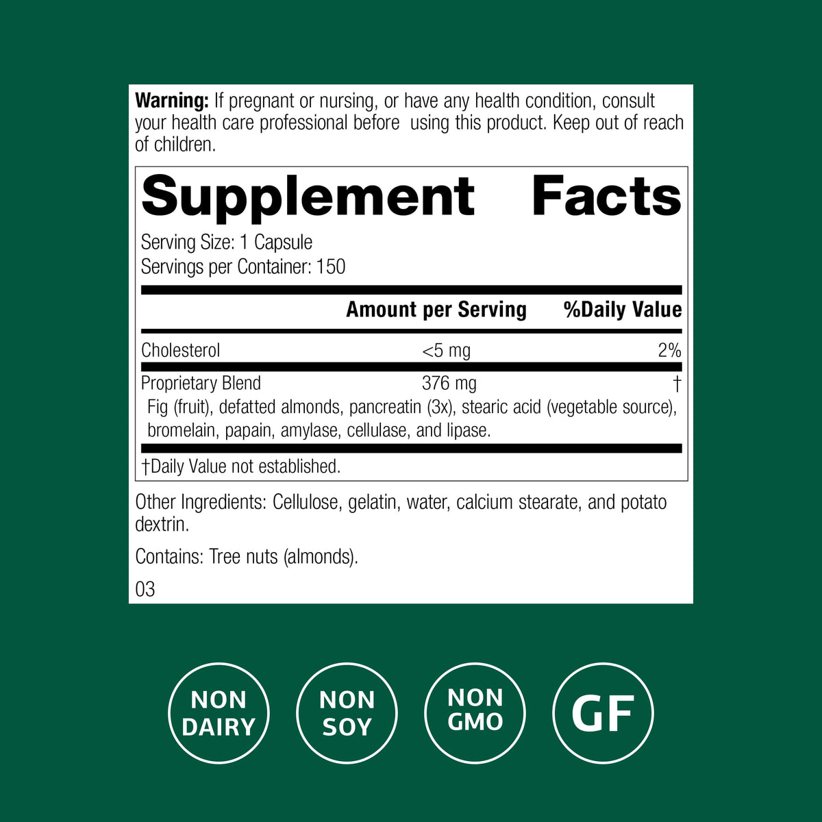 Standard Process Multizyme, Pancreatic Enzyme Digestive Aid