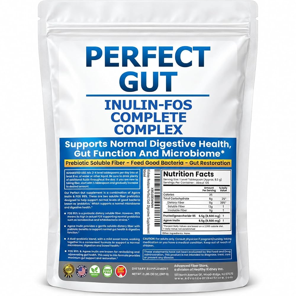 Kidney Restore Perfect Gut Inulin FOS Powder - 2 Pound