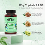 Daily All Day Triphala Tablets 1:2:3 Ratio for Digestion - 120 Tablets - image 4