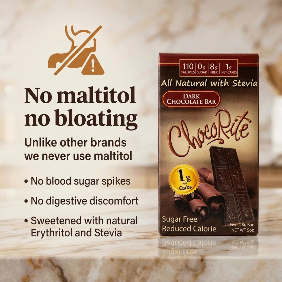 ChocoRite Dark Chocolate Bars - 5 Ounce - image 3