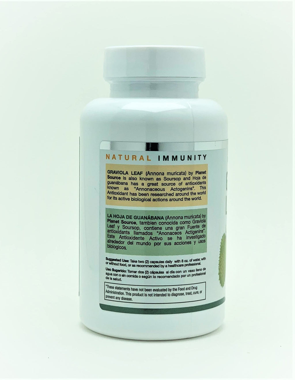 Planet Source Graviola Leaf 1400mg - 60 Vegetarian Capsules - image 2