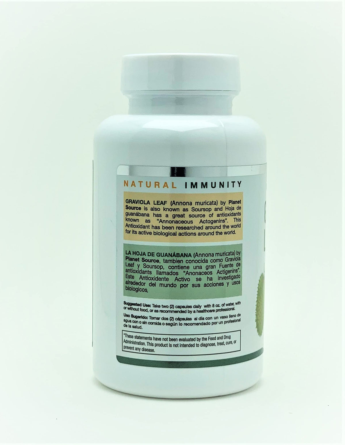 Planet Source Graviola Leaf 1400mg - 60 Vegetarian Capsules - image 2