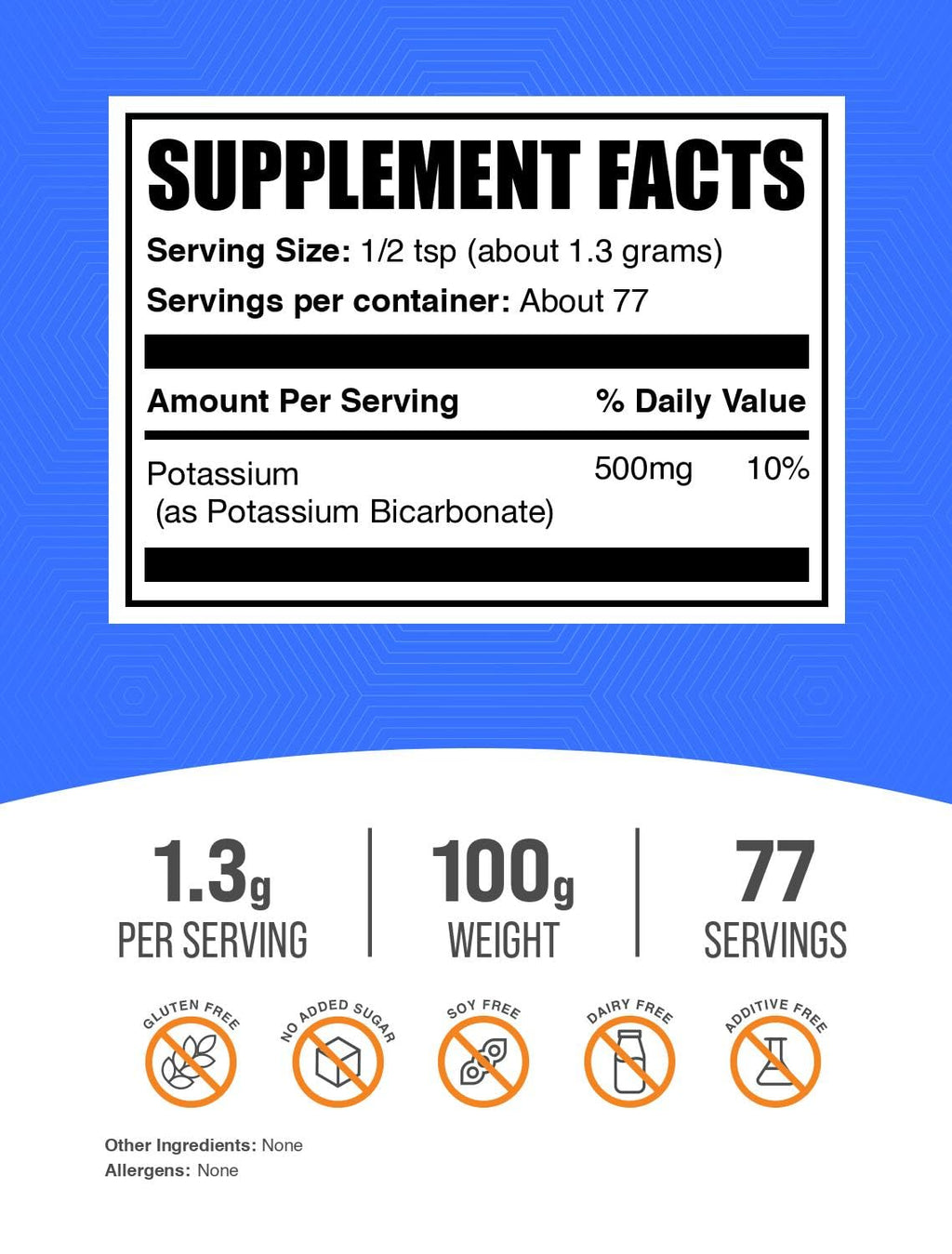 BulkSupplements.com Potassium Bicarbonate Powder