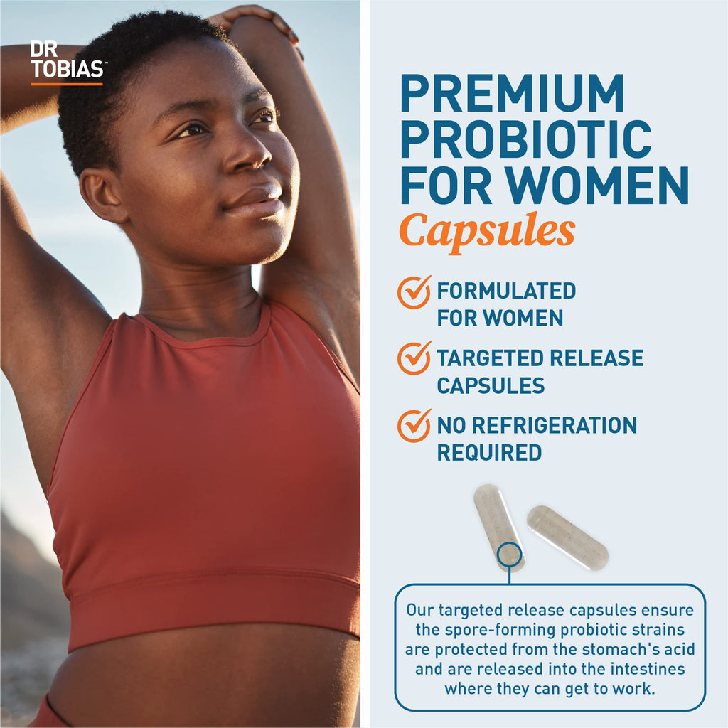Dr. Tobias Probiotics for Women 5 Billion CFU - 60 Capsules - image 4