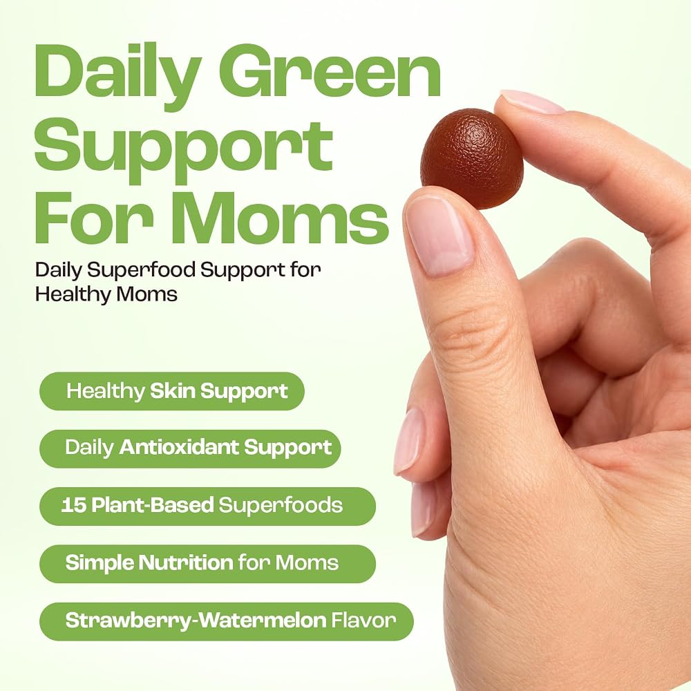 Baby Blues Green Goddess Greens Gummies for Moms - 60 Count - image 2