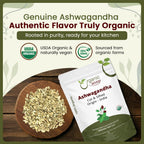 Organic Way Ashwagandha Root Cut & Sifted (Withania somnifera)