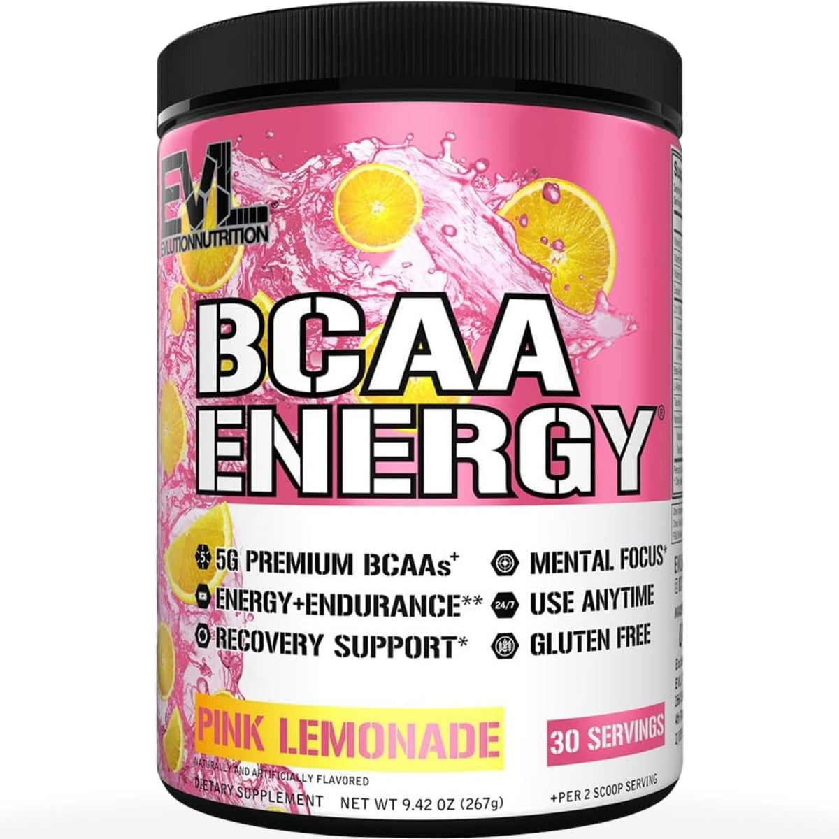 Evlution EVL BCAAs Amino Acids Powder - Rehydrating BCAA Powder Post