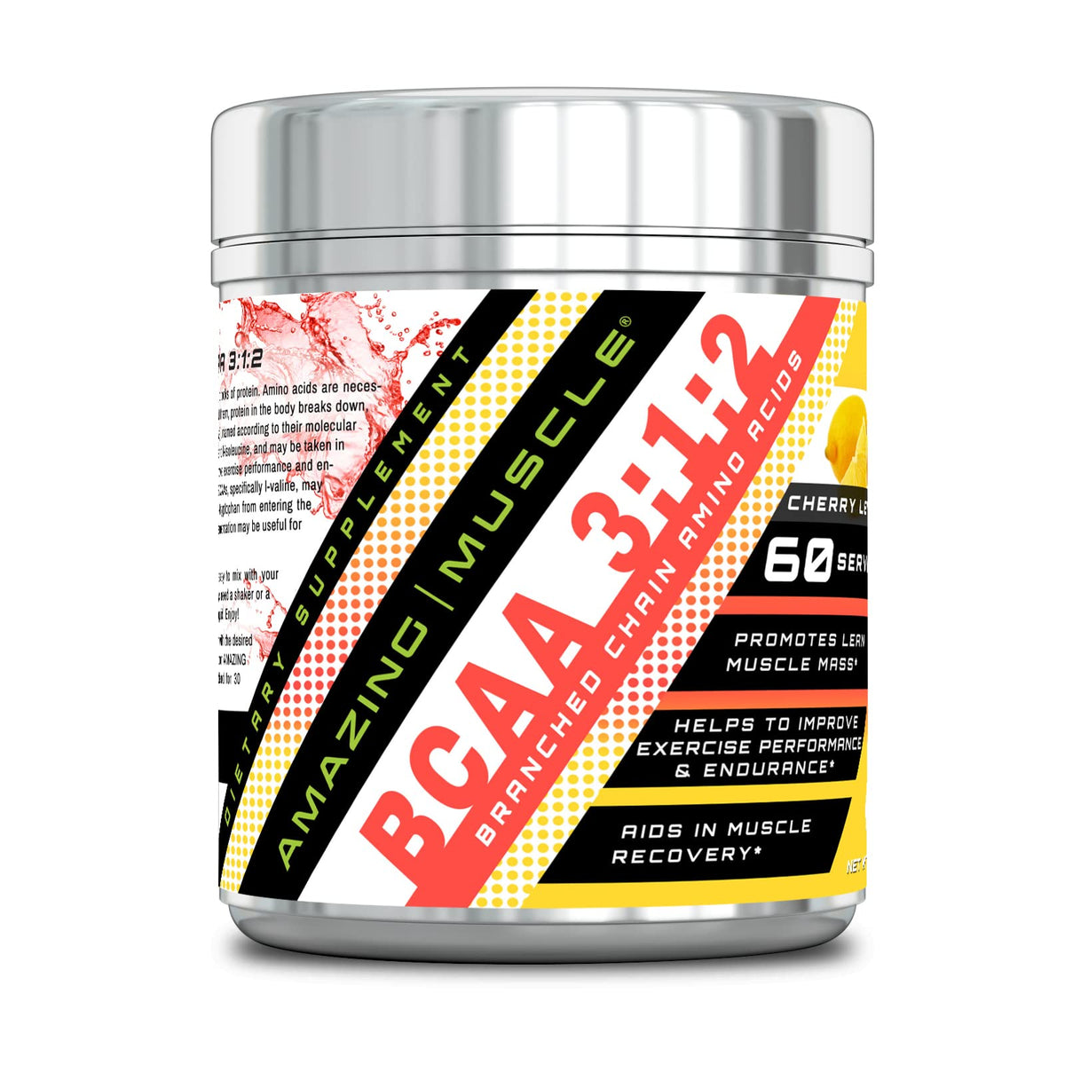 Amazing Muscle BCAA 3-1-2 (426 g) - 60 Servings Powder Promotes Lean