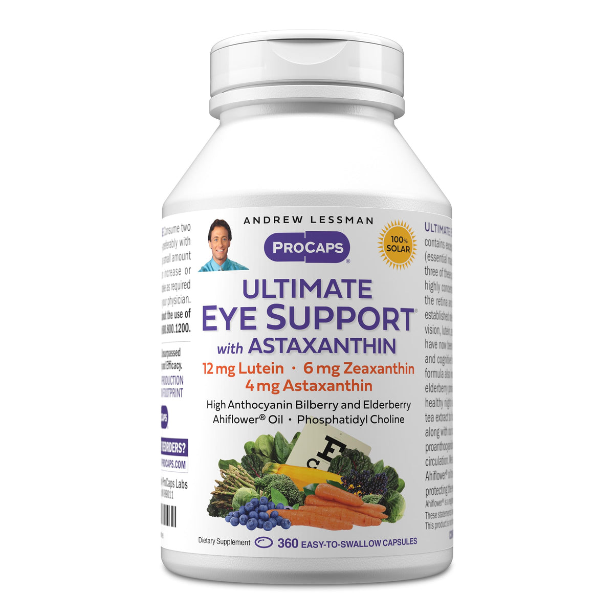ANDREW LESSMAN Ultimate Eye Support with Astaxanthin Softgels - 12mg