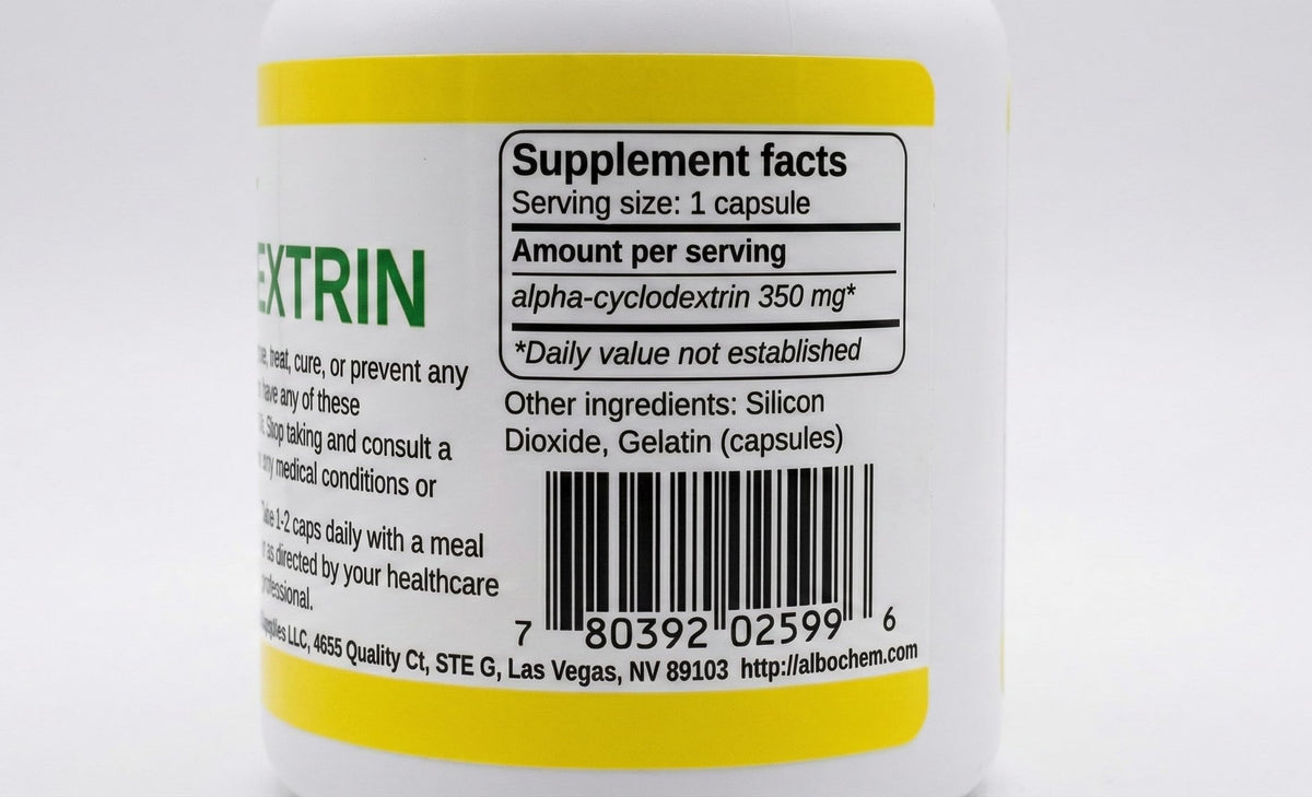 Generic Alpha Cyclodextrin Capsules - 60 Count - image 2