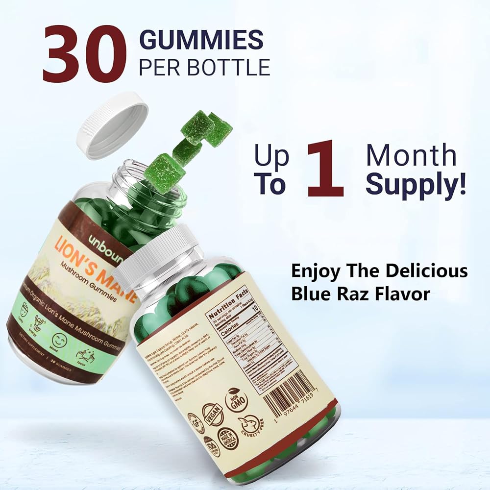 Unbound Mushroom Gummies Premium Organic Mushroom Multi-Complex