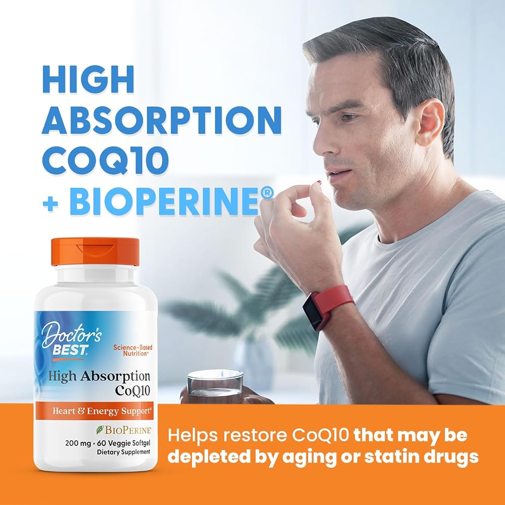Doctor's Best High Absorption CoQ10 200mg - 60 Vegetarian Softgels - image 6