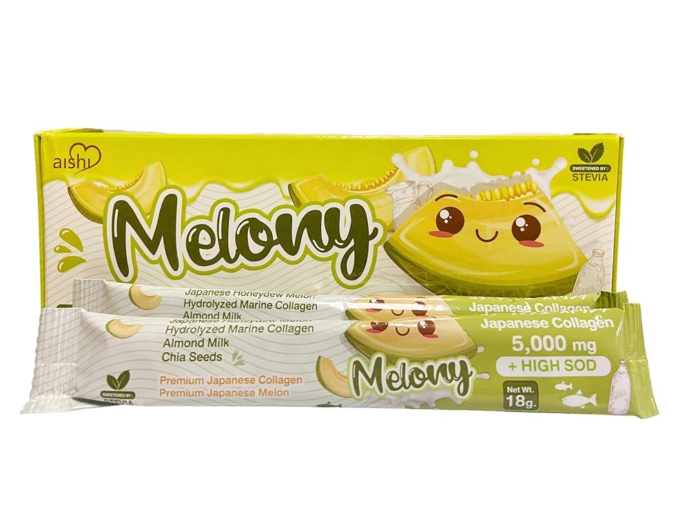 Aishi Premium ThaikYo Melony Collagen Booster Drink - 15 Sachets
