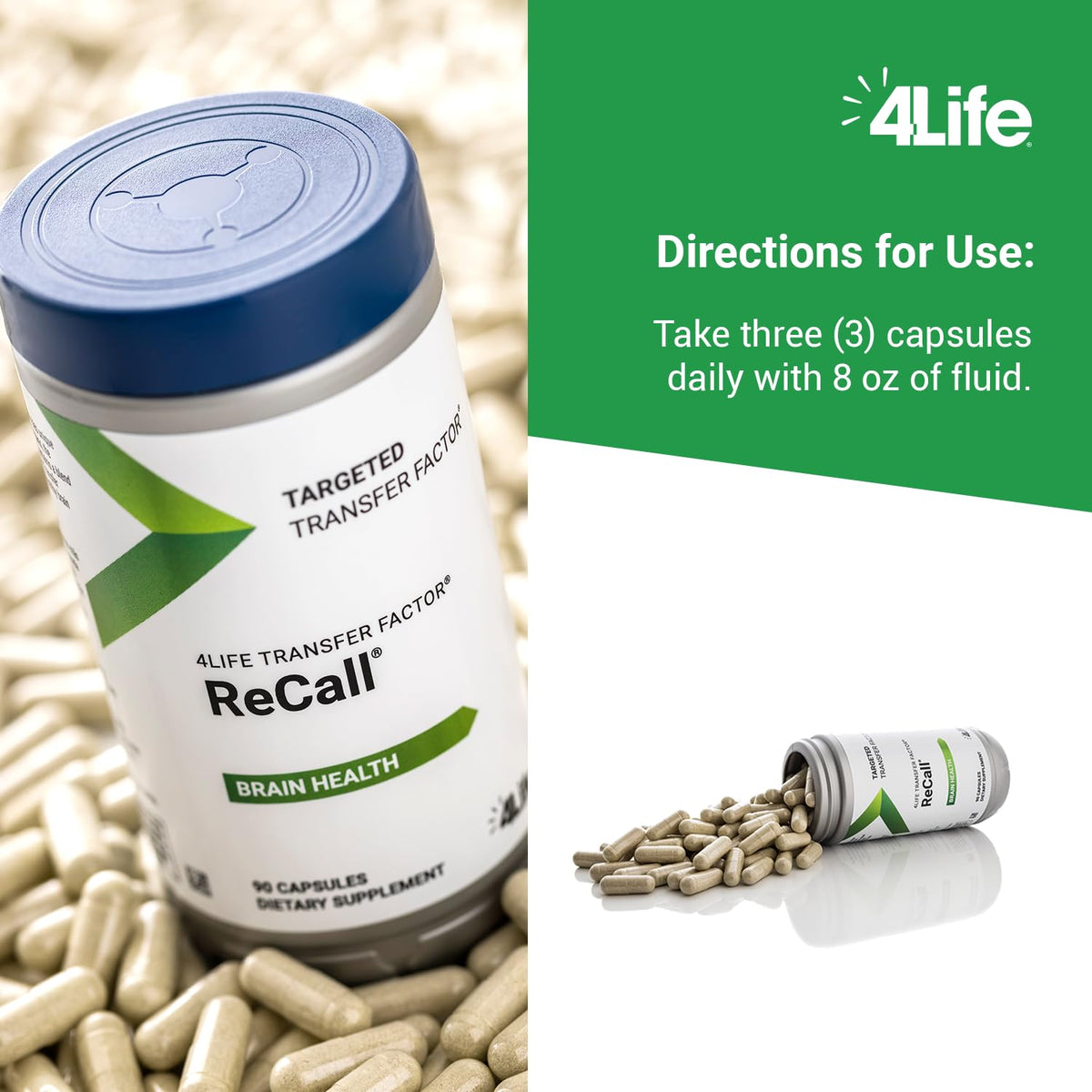 4Life Transfer Factor Recall Brain Support - 90 Vegetarian Capsules - image 5