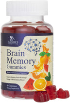 Nature's Nutrition Brain Supplement Gummies for Memory & Focus - 60 Gummies