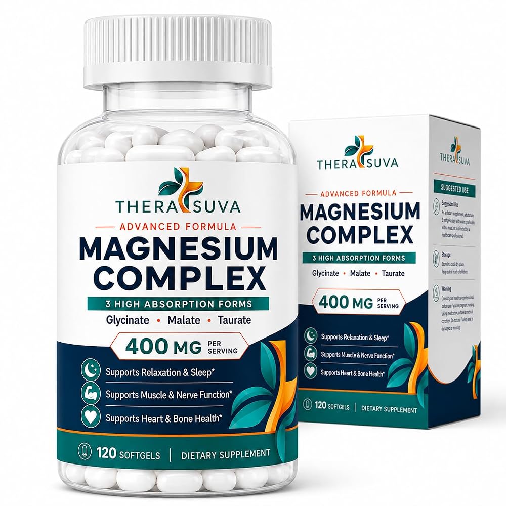 TheraSuva Elemental Magnesium Complex High Absorption - 120 Softgels
