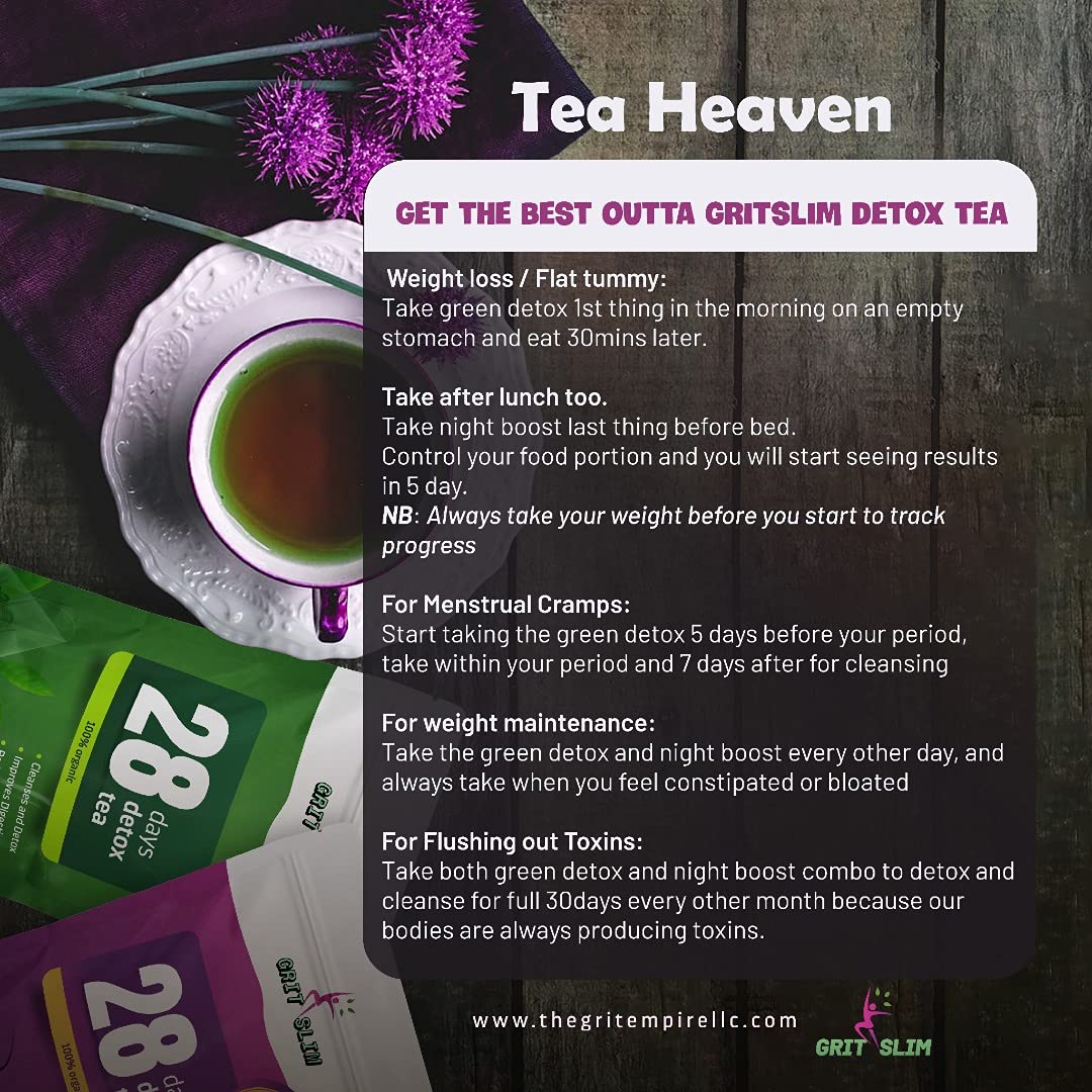 Generic Gritslim 28 Days Detox Tea - 150 Teabags - image 5