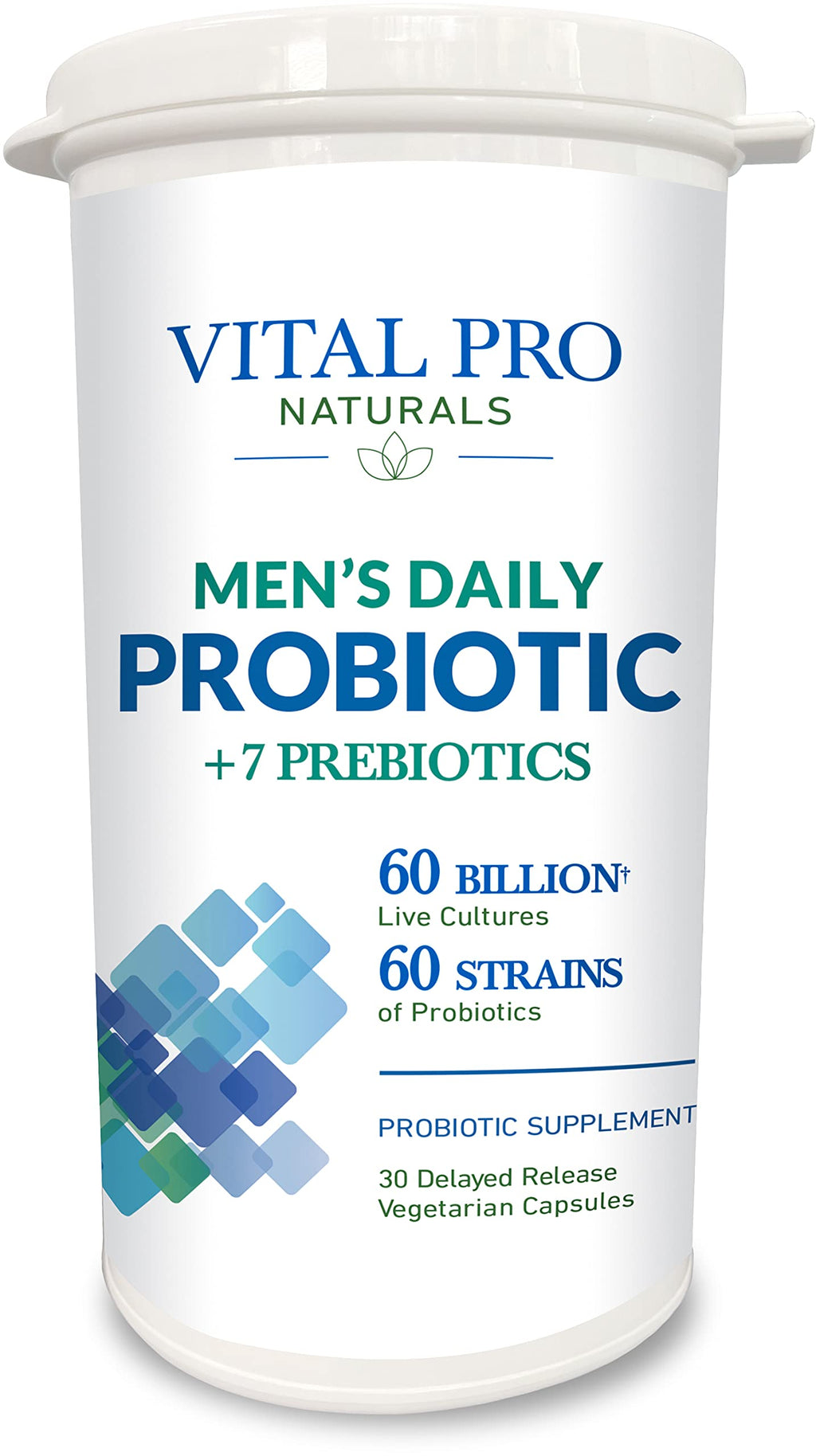 Vital Planet Men's Daily Probiotic Plus Prebiotics - 30 Capsules