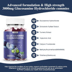 ALPHA01 Glucosamine Chondroitin Gummies - 3000MG Extra Strength Joint