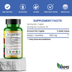 America Medic & Science Acetyl L-Carnitine 1000mg - 60 Tablets - image 5