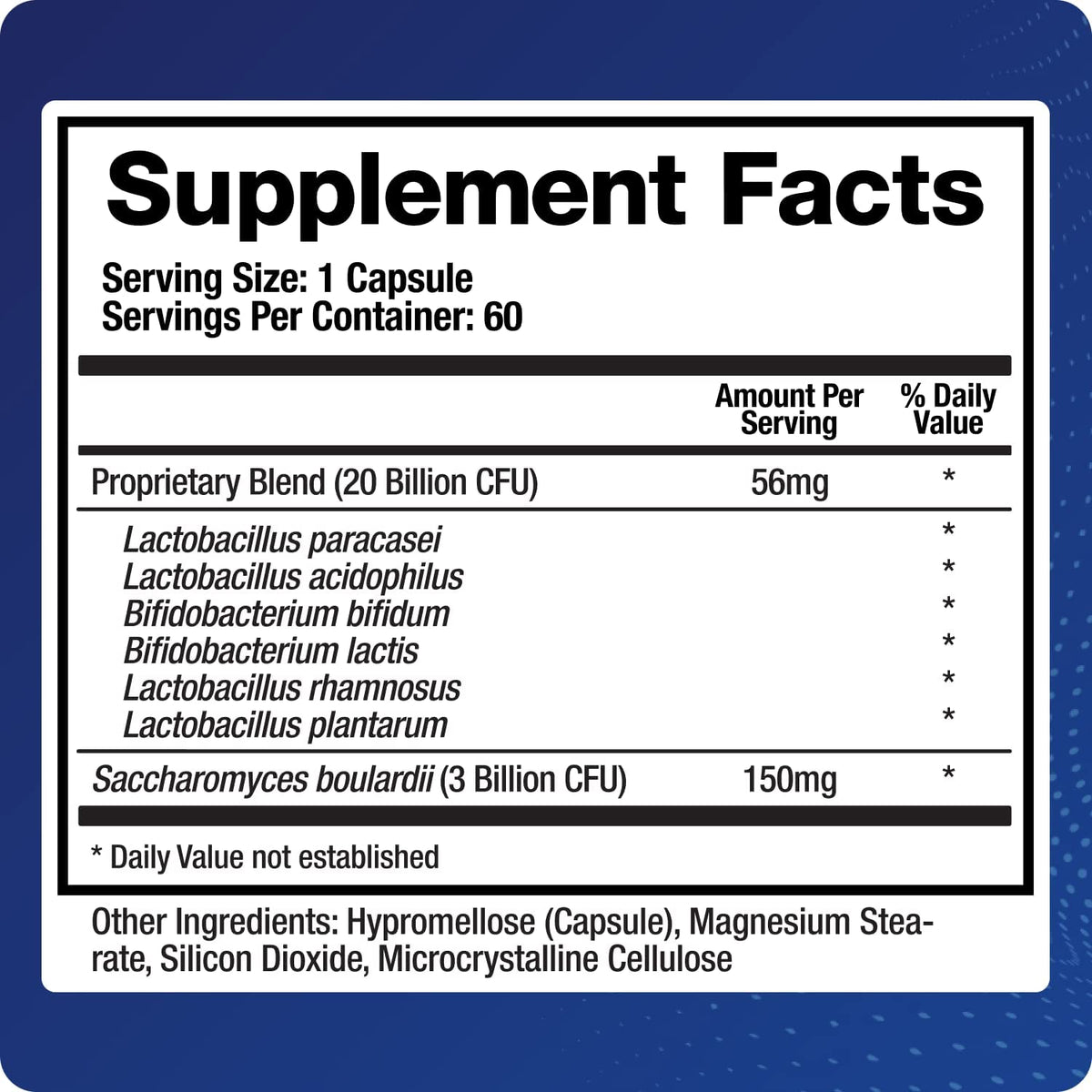 BioMatrix Saccharomyces Boulardii Probiotic Multi-Strain - 60 Capsules - image 2