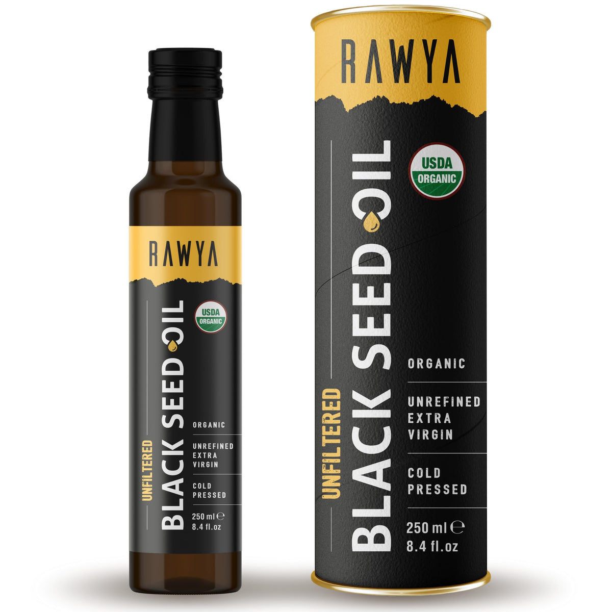 RAWYA Black Seed Oil - Unfiltered - Full Spectrum - 8.4 fl oz